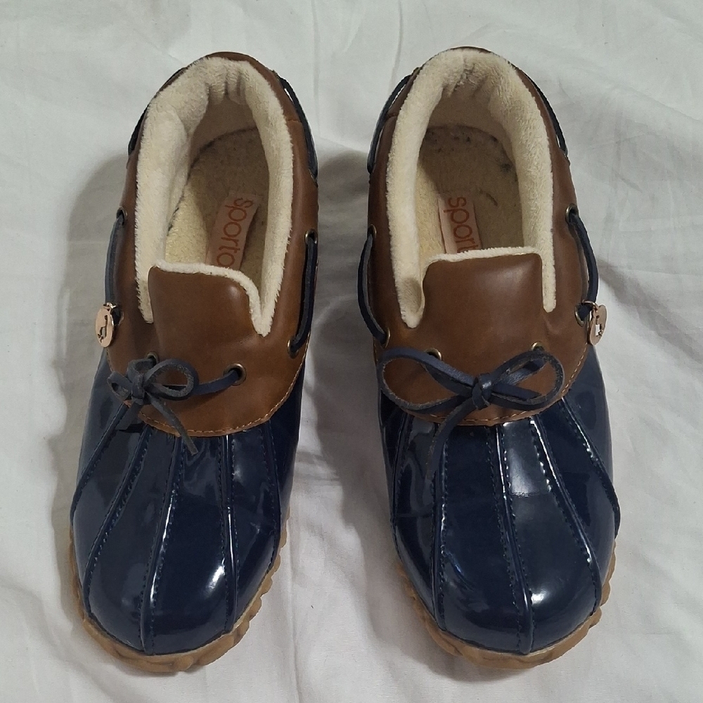 Sporto Wome's Blue and Brown Boots 7.5